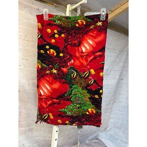 Underwater Fish Dolphin Print Sarong Wrap Beach Cover Up Red Sea Life Design New